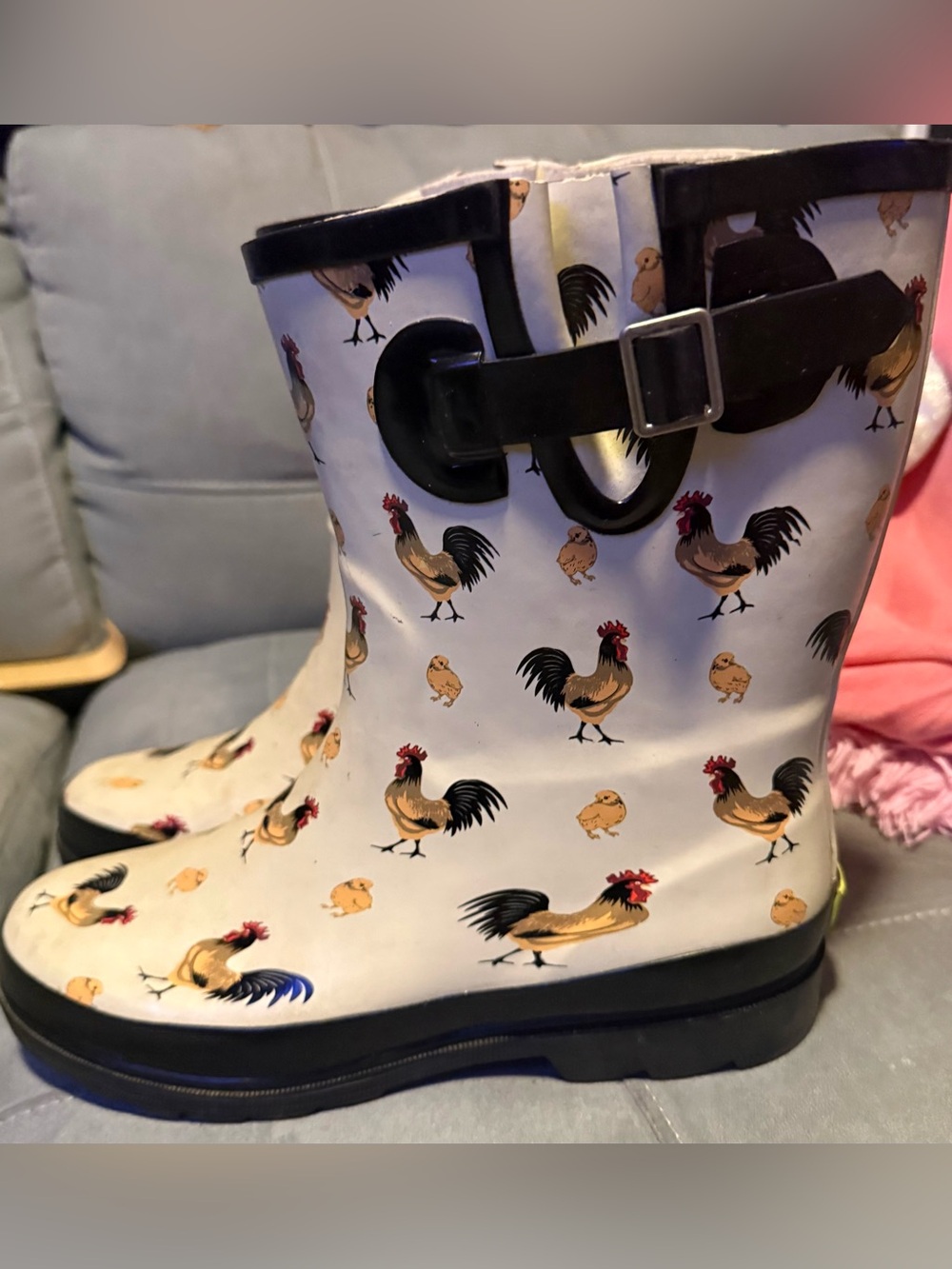 RARE chicken roost 10 western chief mid rain boots Wellington Cracker Barrel